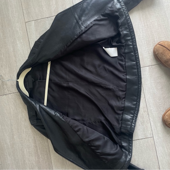 Rag and bone black leather jacket excellent condition - Picture 4 of 15